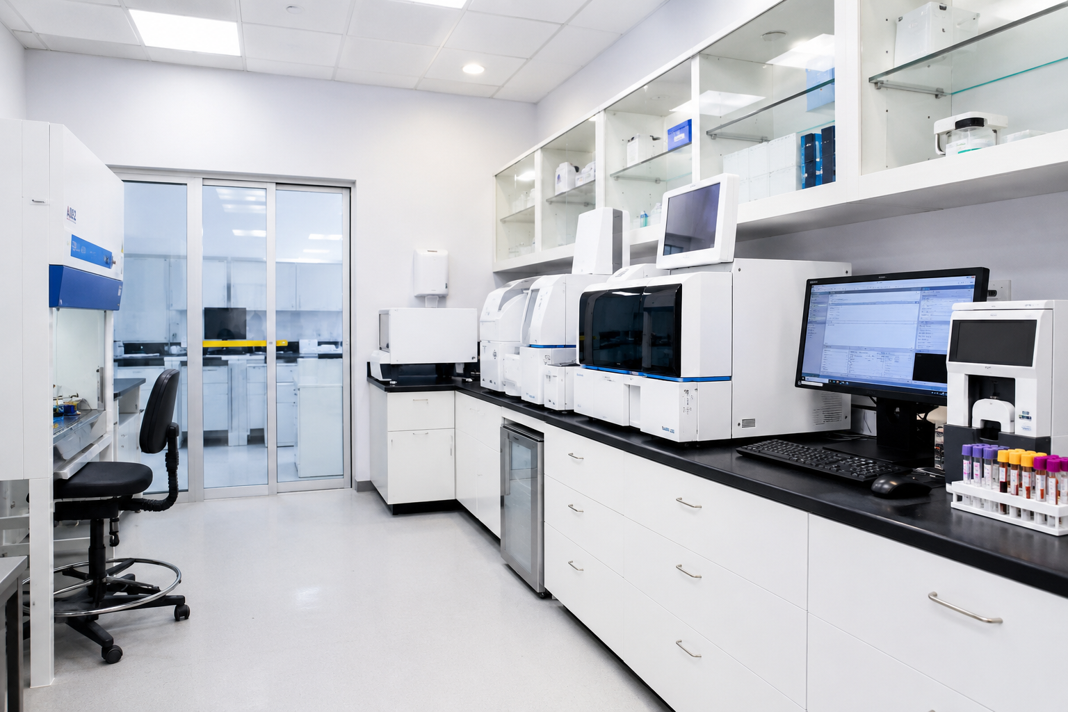 Sala de equipos y analizadores de ExamLab